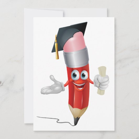 Afstuderen potlood kaart (Voorkant)