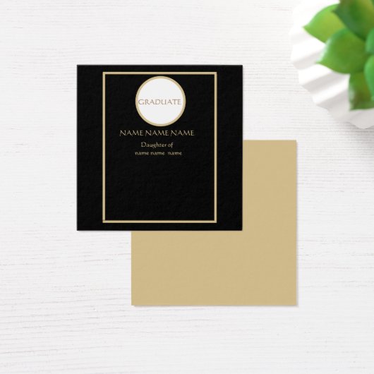 AFSTUDEREN PROFIELKAART VIERKANTE VISITEKAARTJES (Bureau)