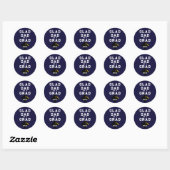 Afstuderen Proud Dad Ronde Sticker (Vel)