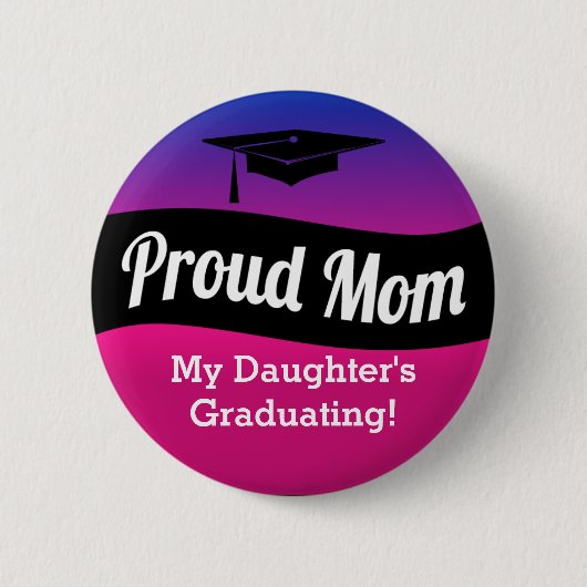 Afstuderen - Proud Mam Ronde Button 5,7 Cm (Voorkant)