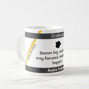 Afstuderen quote 4 koffie mok