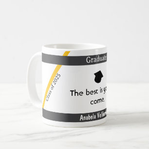 Afstuderen quote 5 koffie mok