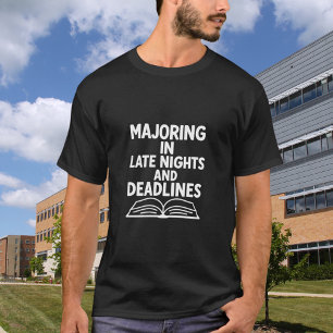 Afstuderen quote Grappig Zwart T-shirt