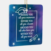 Afstuderen Quote Keramisch Ornament (Rechts)