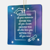 Afstuderen Quote Keramisch Ornament (Links)