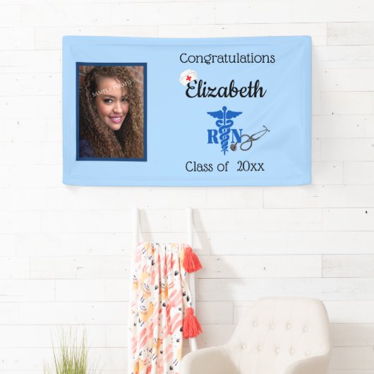 Afstuderen, R N, Geregistreerde Verpleegkundige, P Spandoek (Insitu)