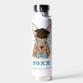 Afstuderen Rabbit Custom Water Bottle Waterfles (Links)