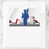 Afstuderen Rechthoekige Sticker (Tas)