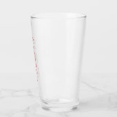 Afstuderen Red Script-typografie Glas (Links)