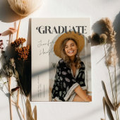 Afstuderen Retro Cream Arch Afstuderen Aankondigin Aankondiging