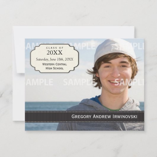 Afstuderen Ribbon Uitnodiging (Voorkant)