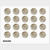 afstuderen ronde sticker (Vel)