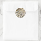 afstuderen ronde sticker (Tas)
