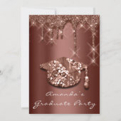 Afstuderen Roos Gold Pet3D-effect Bronze Kaart (Achterkant)