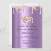 Afstuderen Roos Gold Pet 3D Glam Paars Violet Kaart (Voorkant)