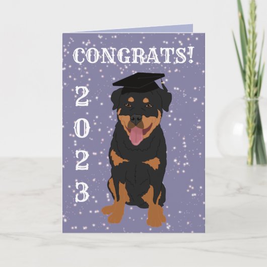 Afstuderen Rottweiler Kaart (Voorkant)