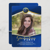 Afstuderen Royal Fotouitnodiging Kaart (Voorkant / Achterkant)
