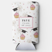 Afstuderen roze koekje op maat (Voorkant)