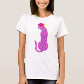 Afstuderen Roze Leopard YearT-Shirt T-shirt (Voorkant)