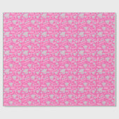 Afstuderen Roze Opal Chic Polka Dot Afstuderen Cadeaupapier (Vlak)