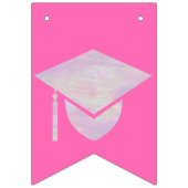 Afstuderen Roze Opal Party Signaleert jaarklasse Vlaggetjes (Eerste vlag)