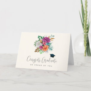 Afstuderen Rozen, Oranje en wit Kaart