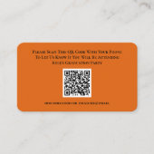 Afstuderen RSVP QR Code Response Kaart (Voorkant)