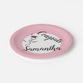 Afstuderen Runner © Runner Afstudeerder Party Pink Papieren Bordje (Gekanteld)