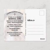 Afstuderen Rustic String Lights Foto Bijbelvers Briefkaart (Achterkant)