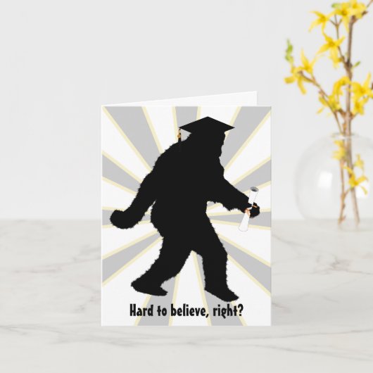 Afstuderen Sasquatch Kaart (Gele Bloem)