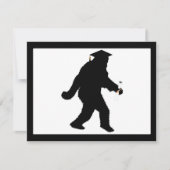 Afstuderen Sasquatch met Afstudeerder Pet Kaart (Voorkant)