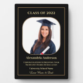 Afstuderen School Foto Gold Modern Aangepast Fotoplaat (voorkant)