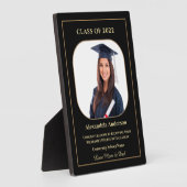 Afstuderen School Foto Gold Modern Aangepast Fotoplaat (Zijkant)