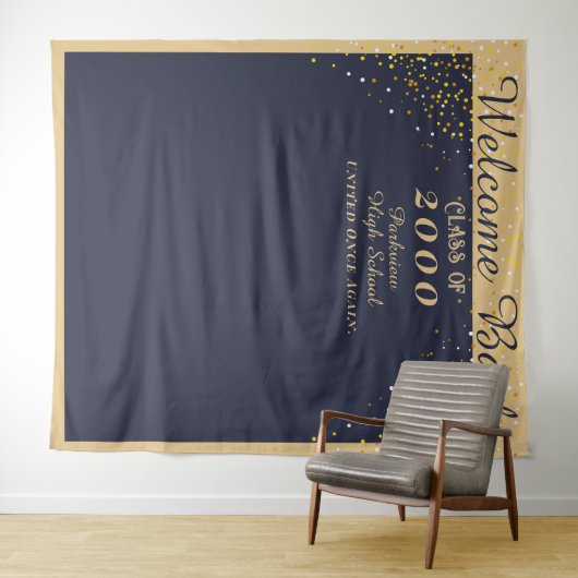 Afstuderen & School Reünie Photobooth Achtergrond Wandkleed (In Situ (horizontaal))