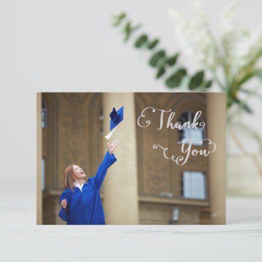 Afstuderen Script - 3x5 Bedankt Kaart (Staand voorkant)