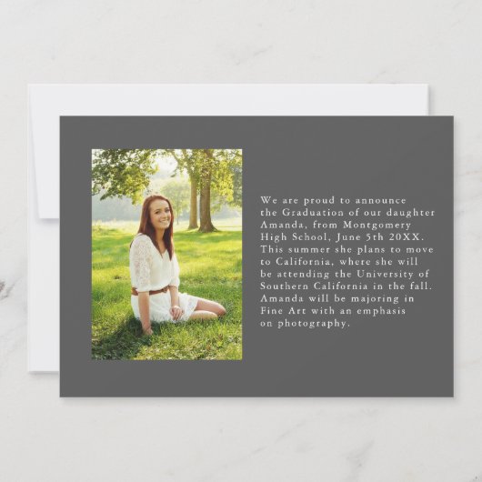 Afstuderen script, aankondiging Afstuderen (Achterkant)