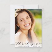 Afstuderen Script-fotobedekking Bedankkaart (Voorkant)