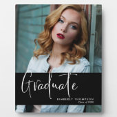 Afstuderen Script Moderne Eenvoudige aangepaste fo Fotoplaat (Voorkant)