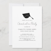 Afstuderen Script Rood Elegant Afstudeerder 2024 P Kaart (Voorkant)