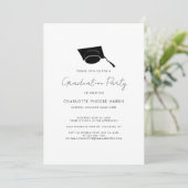 Afstuderen Script Rood Elegant Afstudeerder 2024 P Kaart (Staand voorkant)