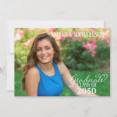 Afstuderen Script Two Photo Template Kaart (Voorkant)