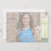 Afstuderen Script Two Photo Template Kaart (Achterkant)