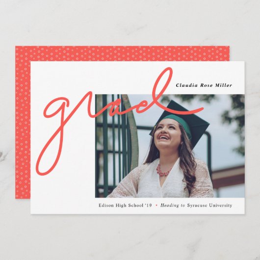 Afstuderen Scripted Afstudeerder Aankondiging (Voorkant / Achterkant)