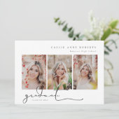 Afstuderen Scripted Snapshot Foto Kaart (Staand voorkant)