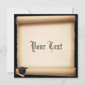 Afstuderen Scroll sjabloon Kaart (Voorkant)