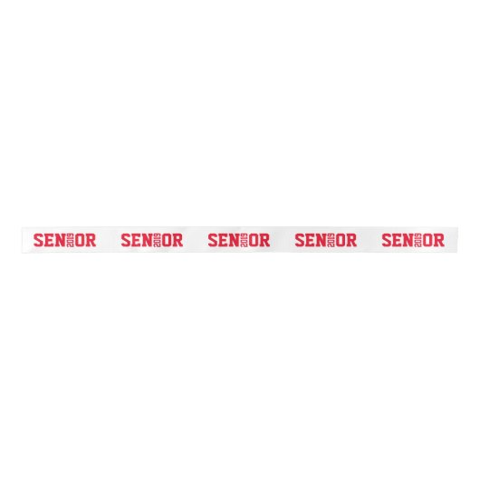 Afstuderen Senior Block Letter Class van 2019 Lint (Voorkant)