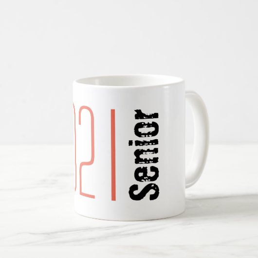 Afstuderen Senior Coffee Mok - Klasse van 2021 (Voorkant rechts)