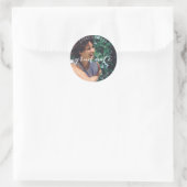 Afstuderen Senior Foto Afstuderen Ronde Sticker (Tas)