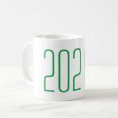 Afstuderen Senior Green Coffee Mok Class van 2021 (Voorkant links)