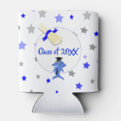 Afstuderen Shark party koelbox aandenken Blikjeskoeler (Achterkant)